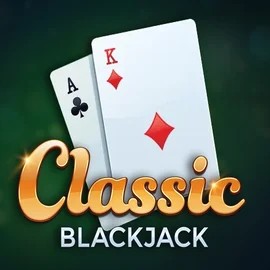 Classic Blackjack slot logo by Red Tiger Gaming at SpinMaya Casino