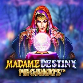 Madame Destiny Megaways logo by Pragmatic Play at SpinMaya Casino
